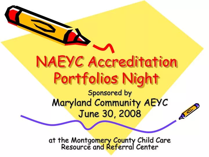 naeyc accreditation portfolios night