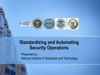 Standardizing and Automating Security Operations