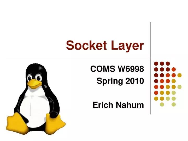 socket layer