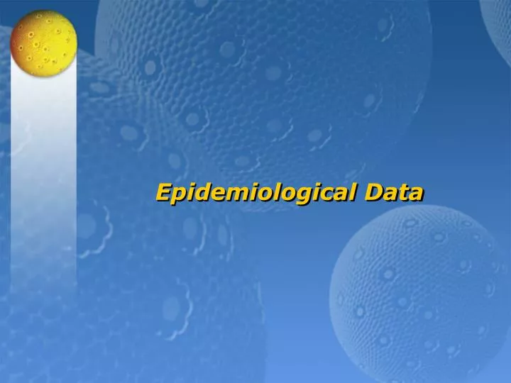 epidemiological data