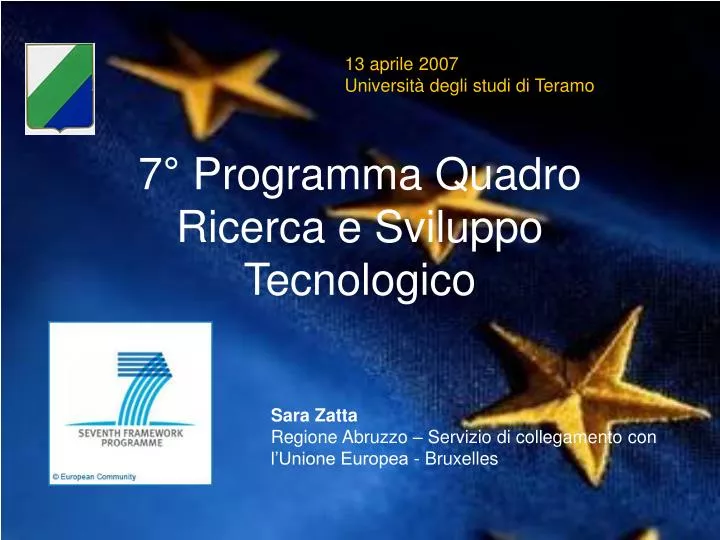 7 programma quadro ricerca e sviluppo tecnologico