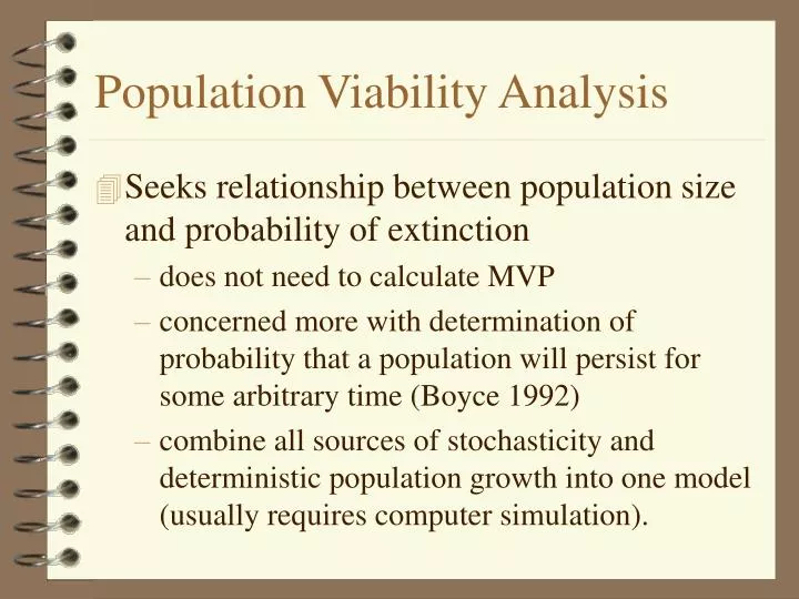 population viability analysis