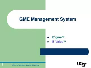 GME Management System