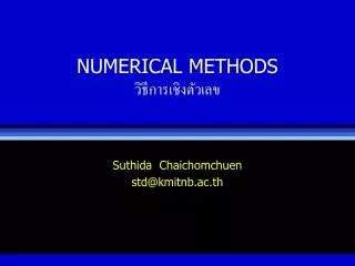 numerical methods