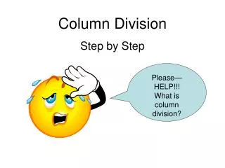 Column Division Step by Step