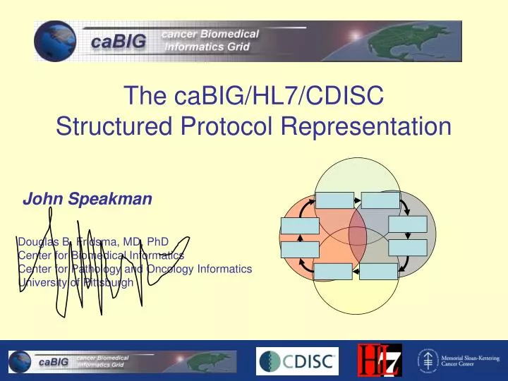 the cabig hl7 cdisc structured protocol representation