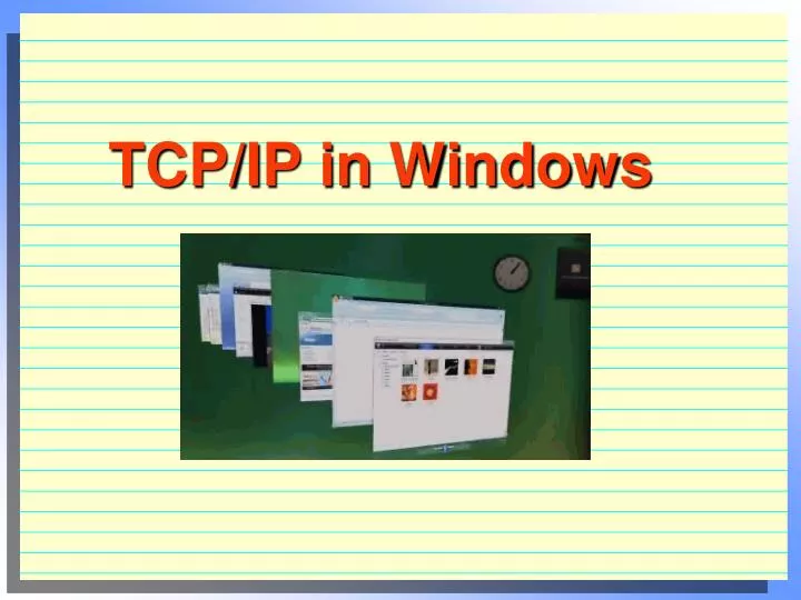 tcp ip in windows