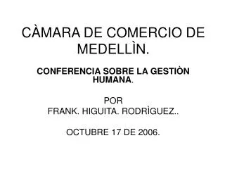 c mara de comercio de medell n