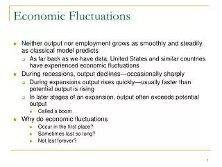Economic Fluctuations