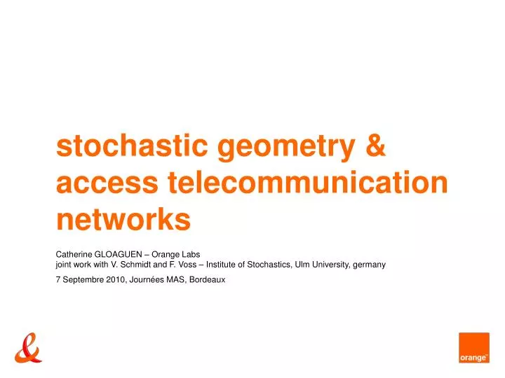 stochastic geometry access telecommunication networks