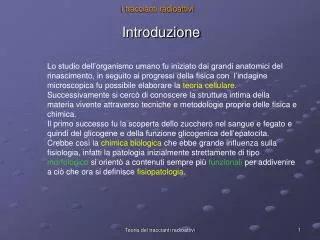 i traccianti radioattivi