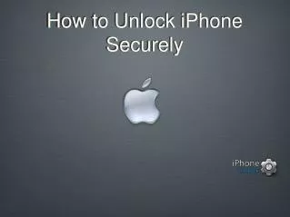 Unlock iPhone Securely