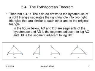 5 4 the pythagorean theorem