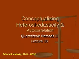 Conceptualizing Heteroskedasticity &amp; Autocorrelation