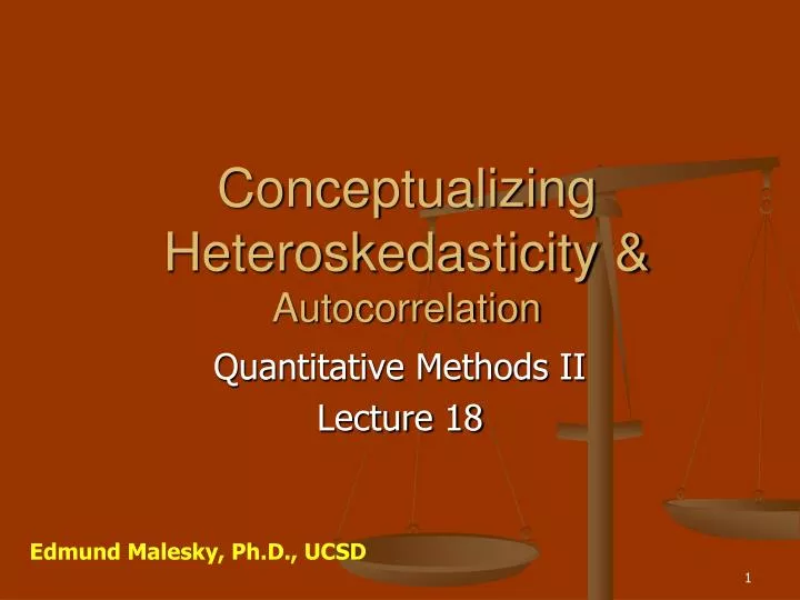conceptualizing heteroskedasticity autocorrelation