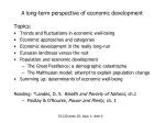 A long-term perspective of economic development - slide 1