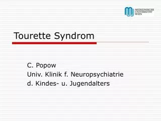 tourette syndrom
