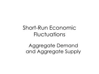 Short-Run Economic Fluctuations