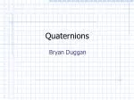 Quaternions - slide 1