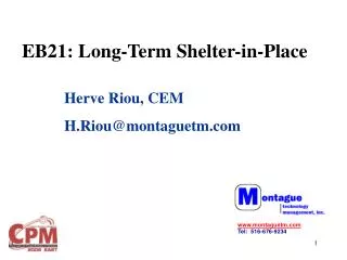 EB21: Long-Term Shelter-in-Place