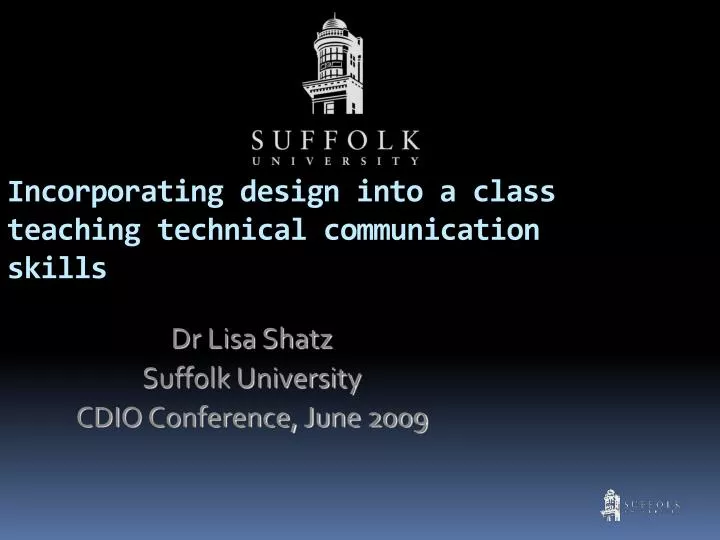 incorporating design into a class teaching technical communication skills