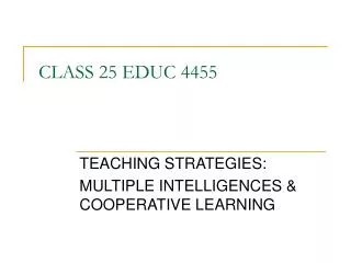 CLASS 25 EDUC 4455