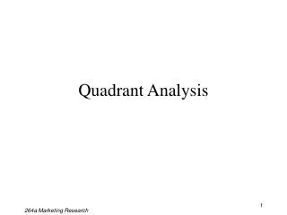 Quadrant Analysis