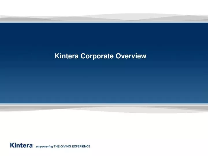 kintera corporate overview