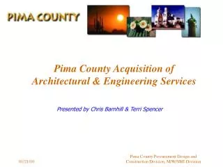 Pima County Acquisition of Architectural &amp; Engineering Services