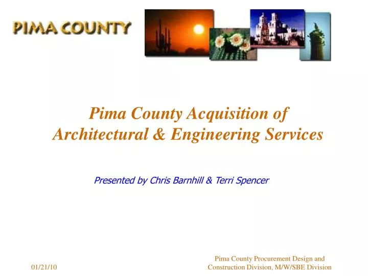 pima county acquisition of architectural engineering services