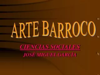 CIENCIAS SOCIALES JOSÉ MIGUEL GARCÍA
