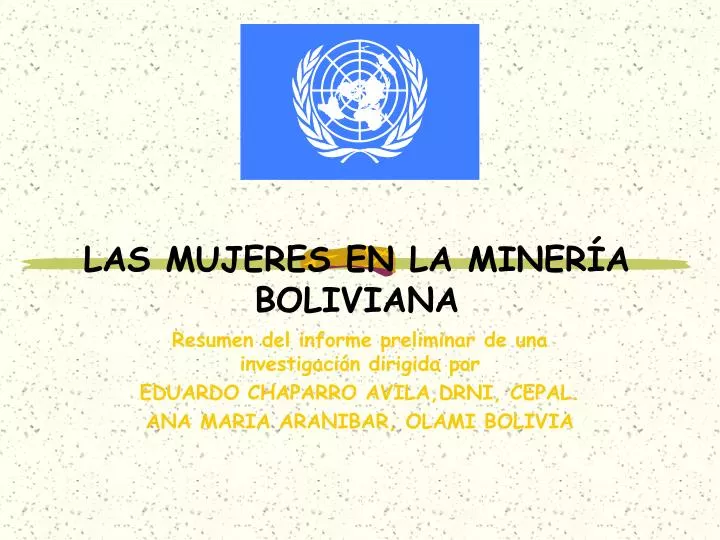 las mujeres en la miner a boliviana