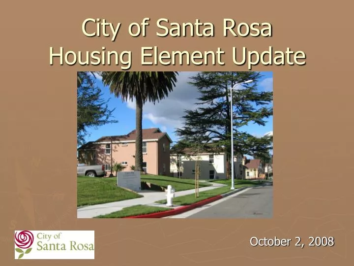 city of santa rosa housing element update