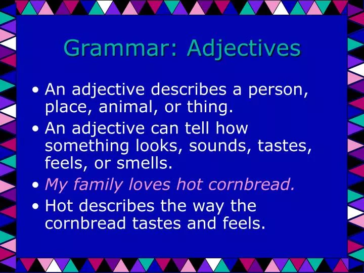 grammar adjectives
