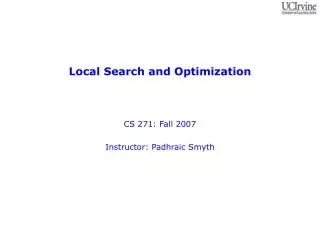 Local Search and Optimization