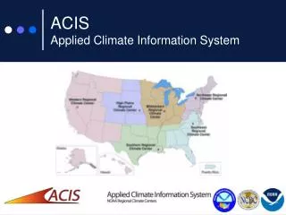 ACIS Applied Climate Information System