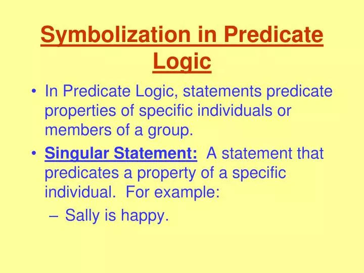 symbolization in predicate logic