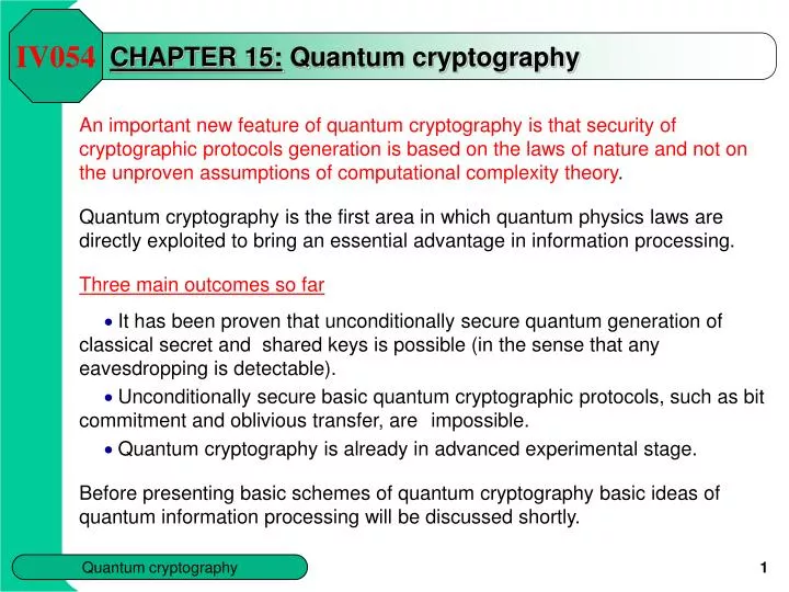chapter 15 quantum cryptography