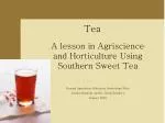Tea - slide 1