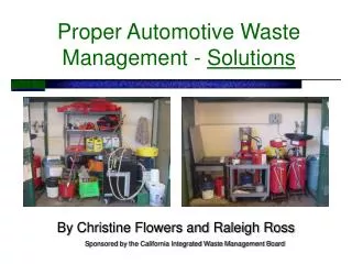 Proper Automotive Waste Management - Solutions
