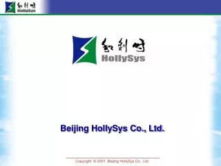 Beijing HollySys Co., Ltd.