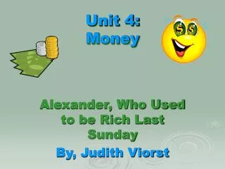 Unit 4: Money
