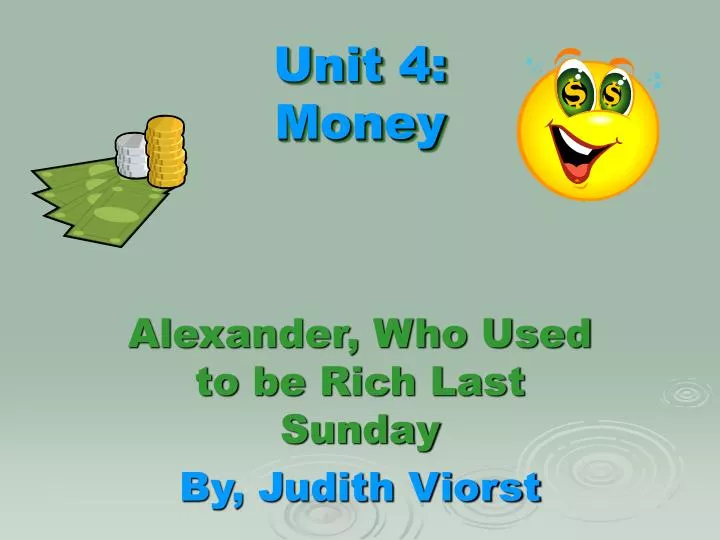 unit 4 money