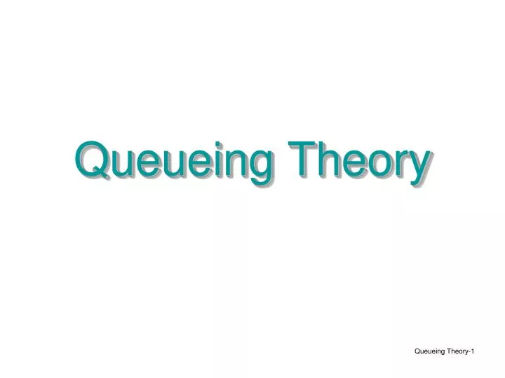 queueing theory