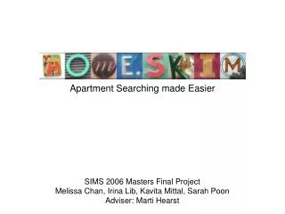 Apartment Searching made Easier