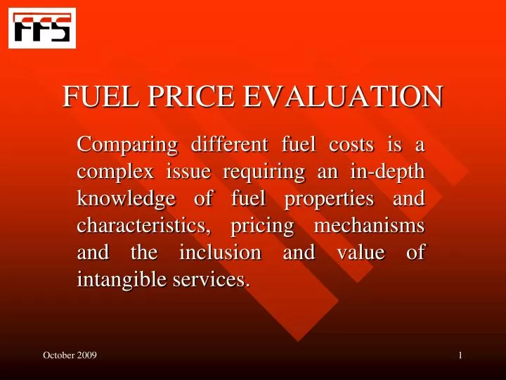 fuel price evaluation