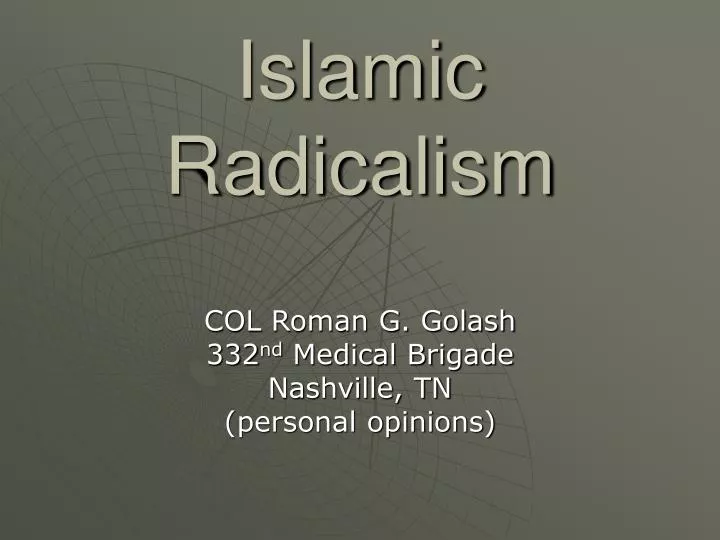 islamic radicalism