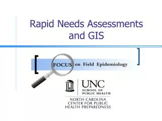Rapid Needs Assessments and GIS