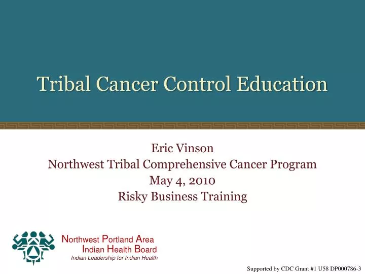 tribal cancer control education