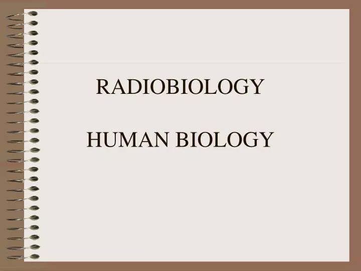 radiobiology human biology